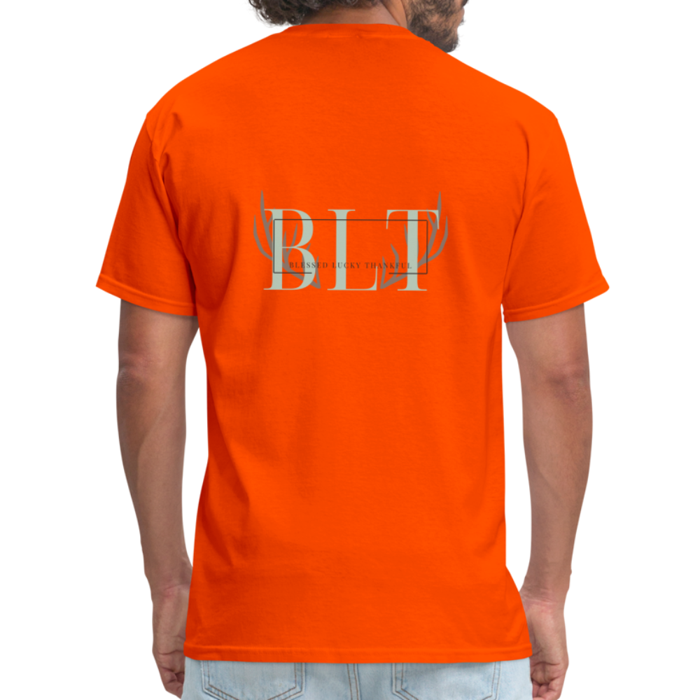 BLT Logo 'Antlers' Work Classic T-Shirt - Unisex - orange