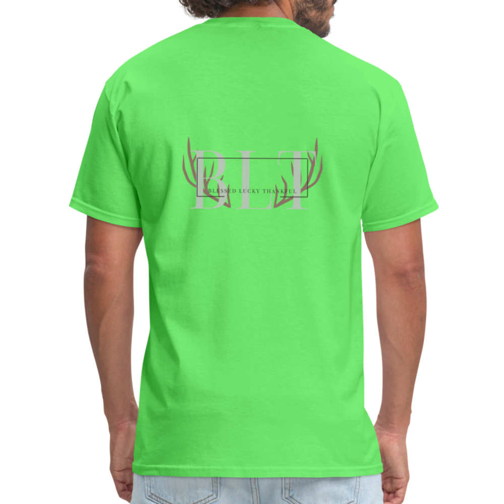 BLT Logo 'Antlers' Work Classic T-Shirt - Unisex - kiwi