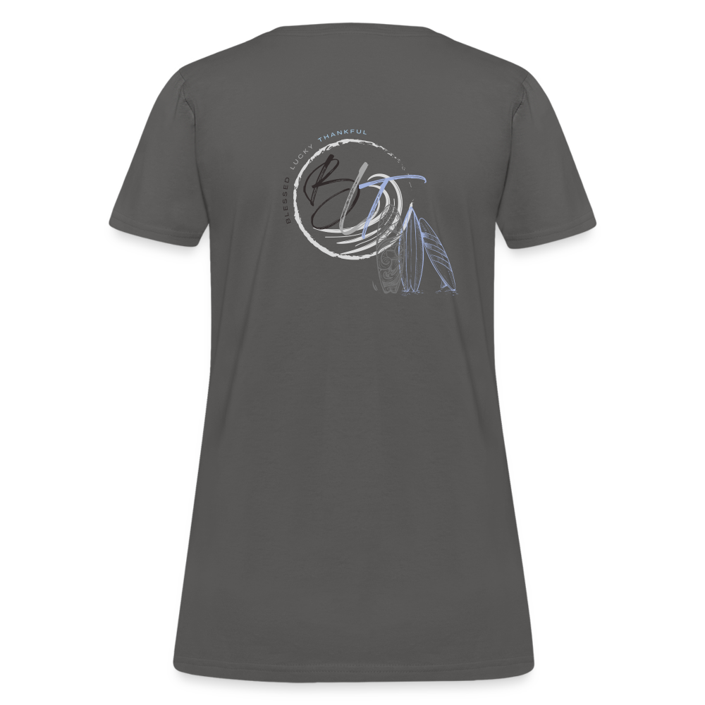 BLT 'Catch a Wave' Women's T-Shirt - charcoal