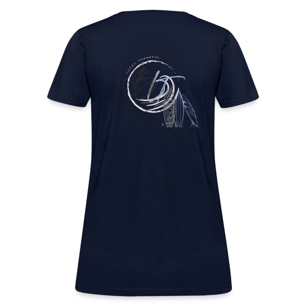 BLT 'Catch a Wave' Women's T-Shirt - navy