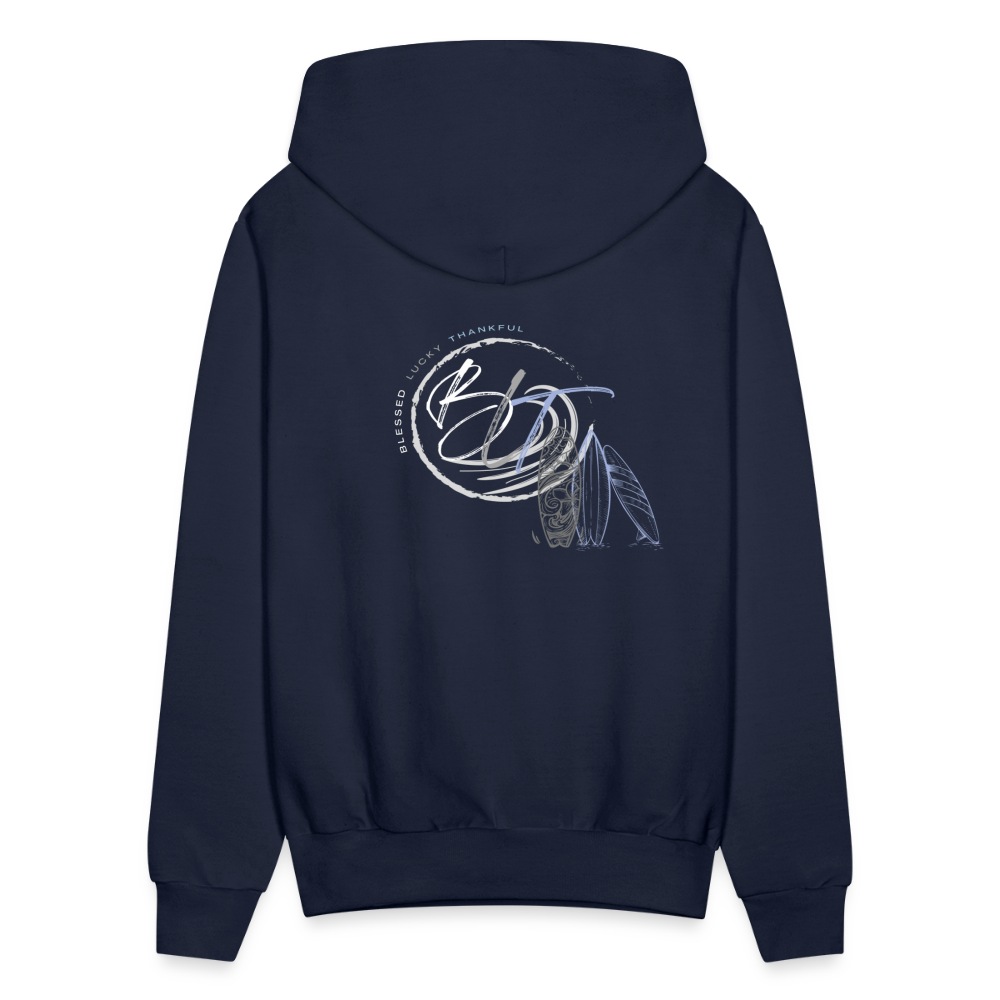 Catch a Wave Men's Hoodie - navy