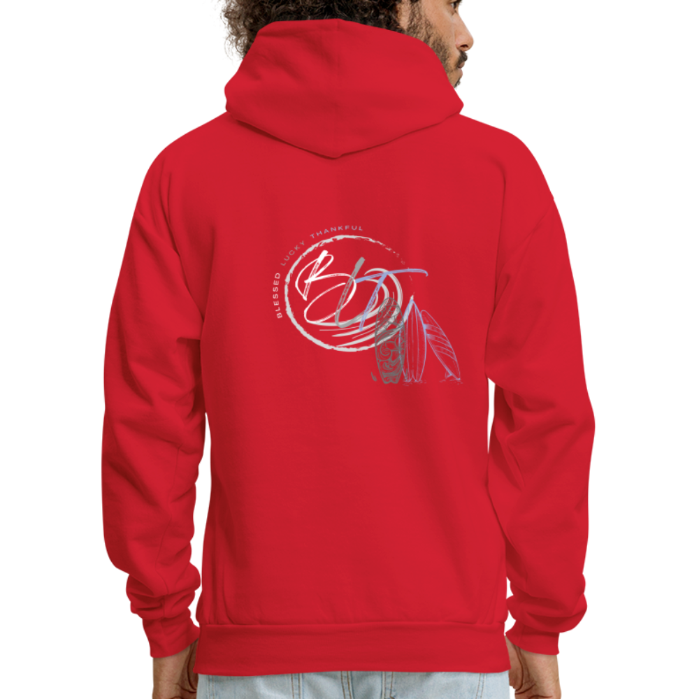 Catch a Wave Men's Hoodie - red