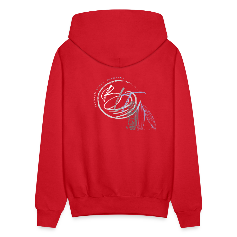 Catch a Wave Men's Hoodie - red