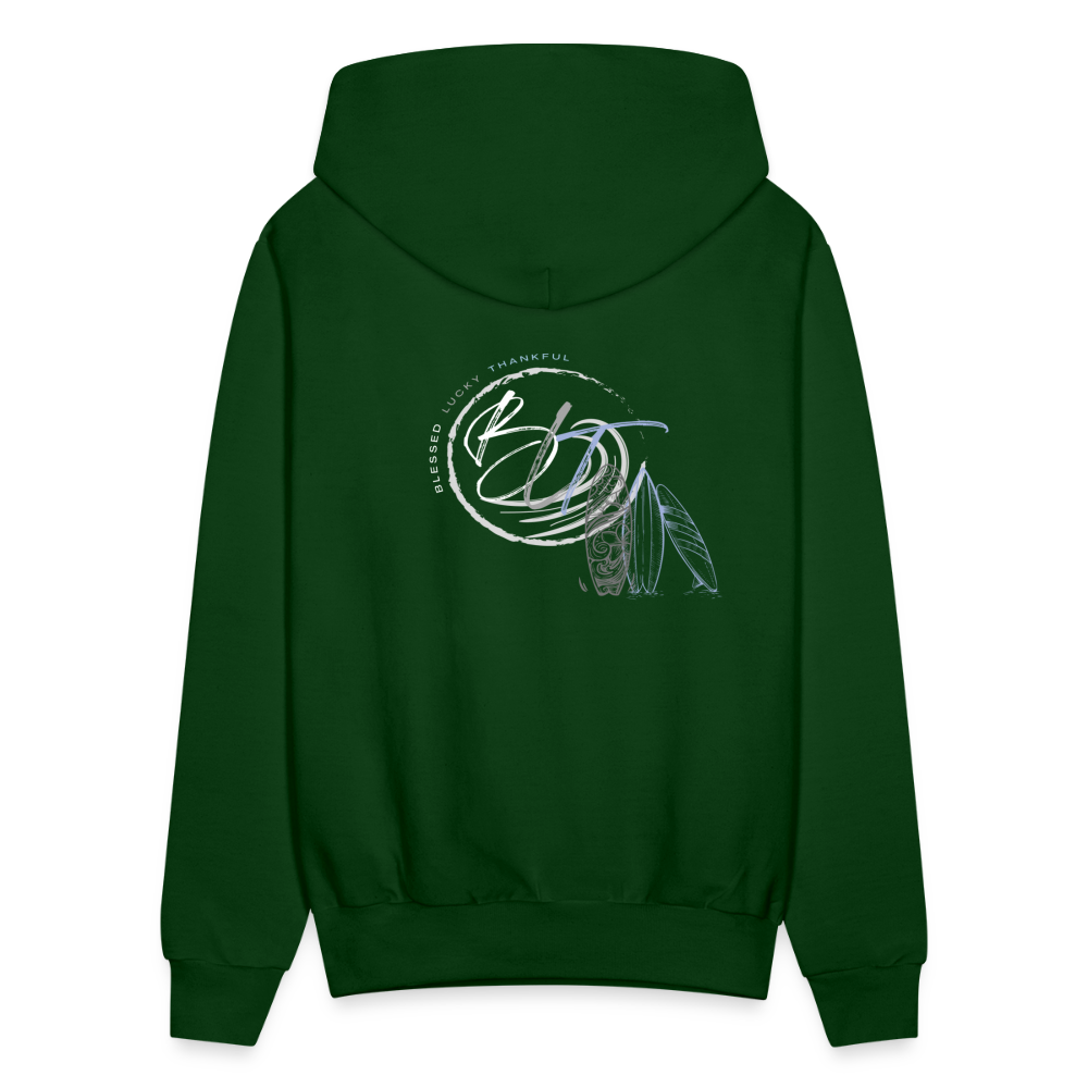 Catch a Wave Men's Hoodie - forest green