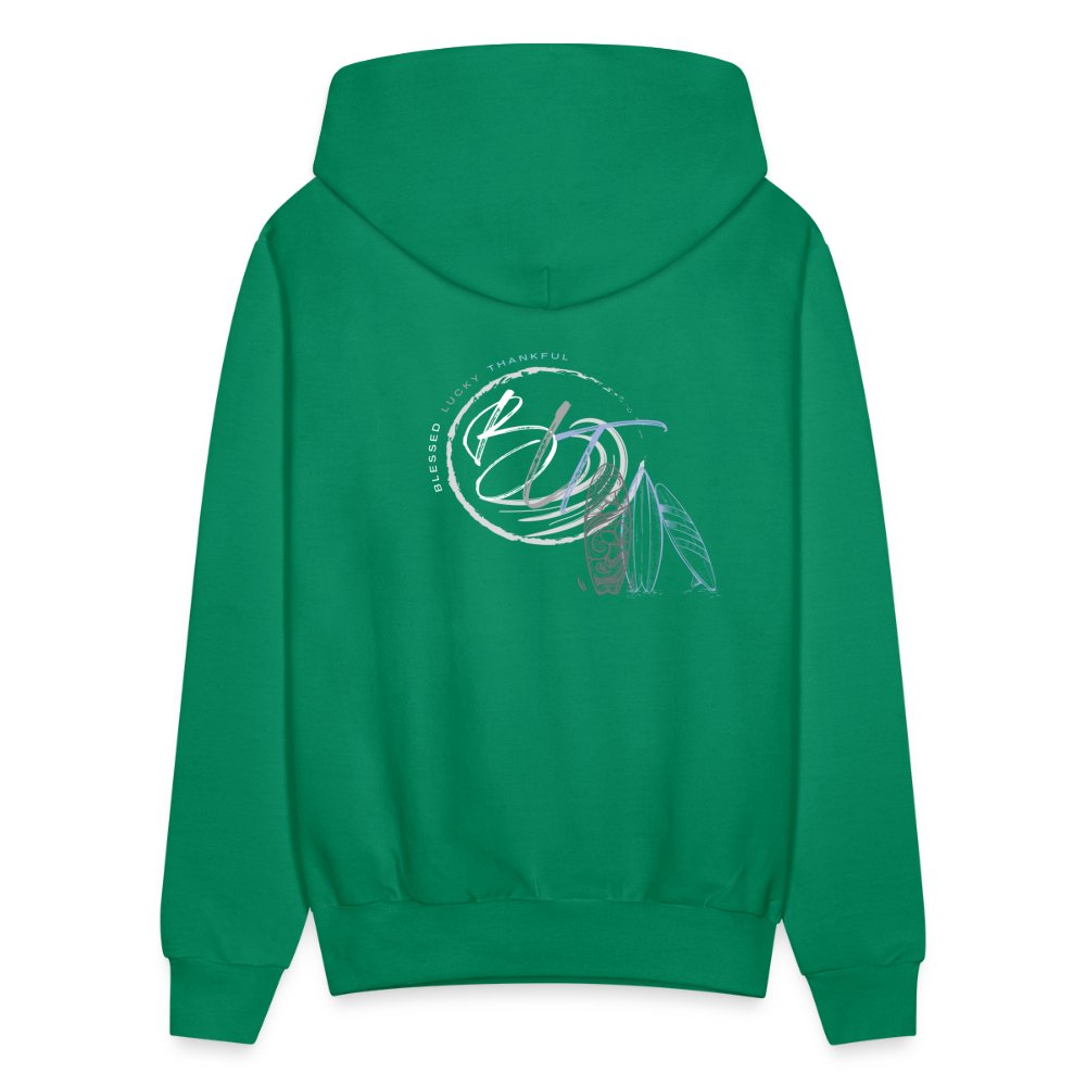 Catch a Wave Men's Hoodie - kelly green