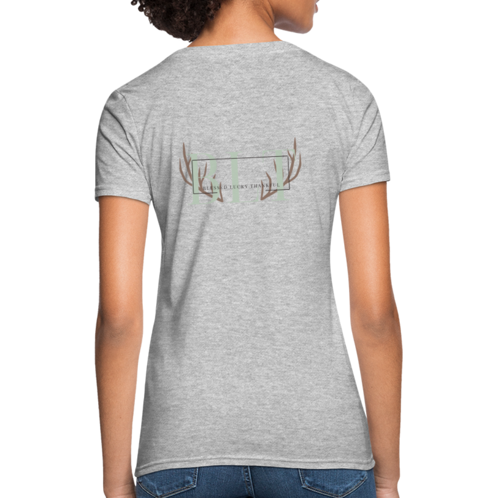 BLT 'Antler' Women's T-Shirt - heather gray