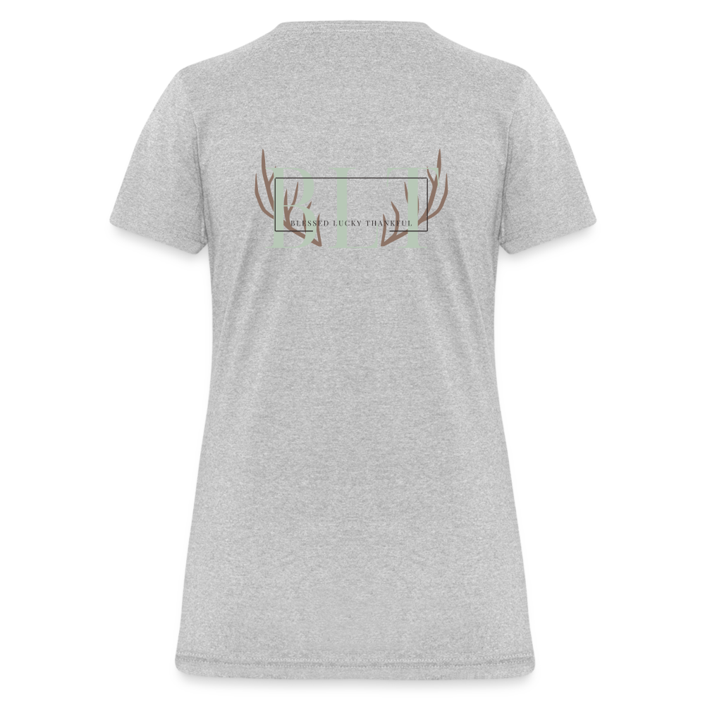 BLT 'Antler' Women's T-Shirt - heather gray