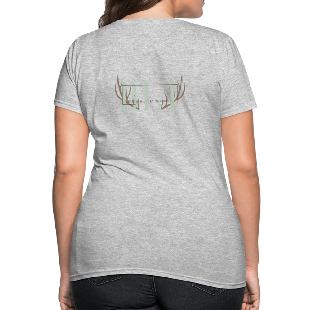 BLT 'Antler' Women's T-Shirt - heather gray