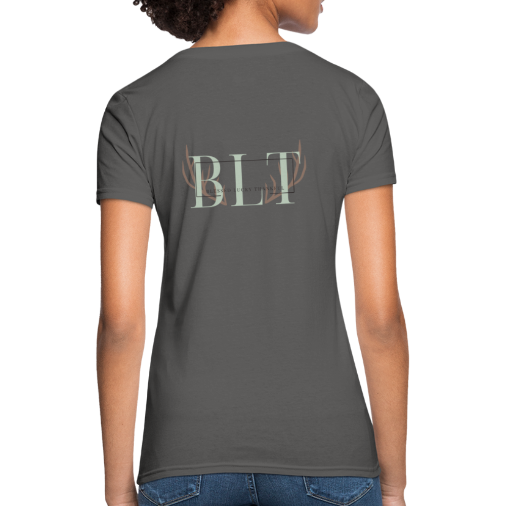 BLT 'Antler' Women's T-Shirt - charcoal