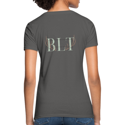 BLT 'Antler' Women's T-Shirt - charcoal