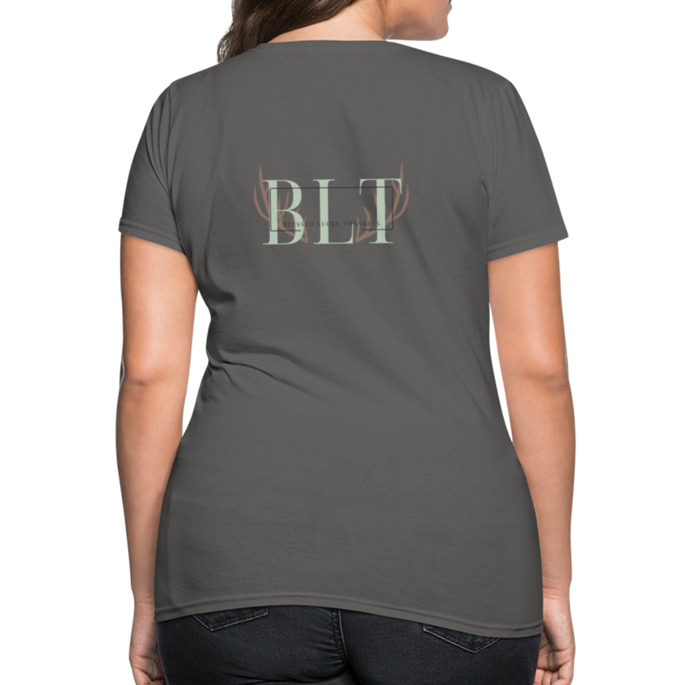 BLT 'Antler' Women's T-Shirt - charcoal