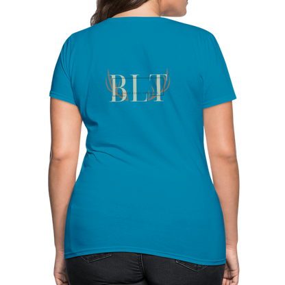 BLT 'Antler' Women's T-Shirt - turquoise