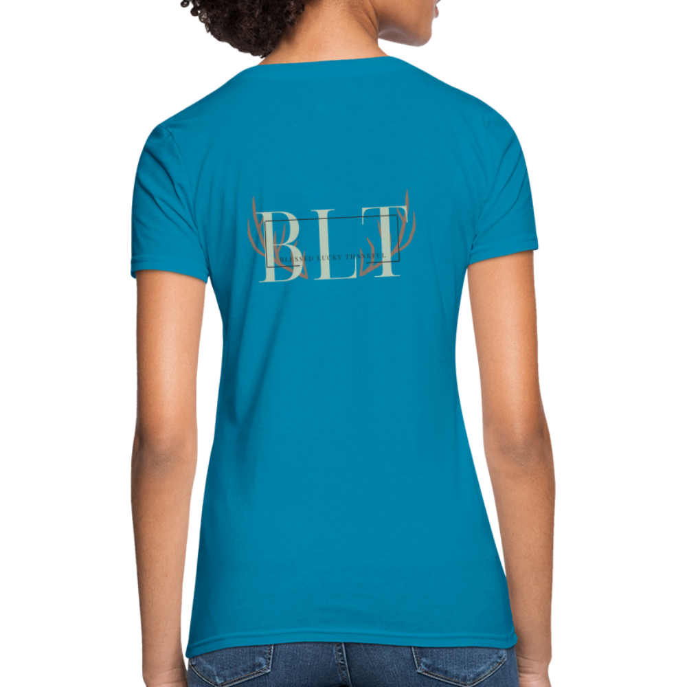 BLT 'Antler' Women's T-Shirt - turquoise