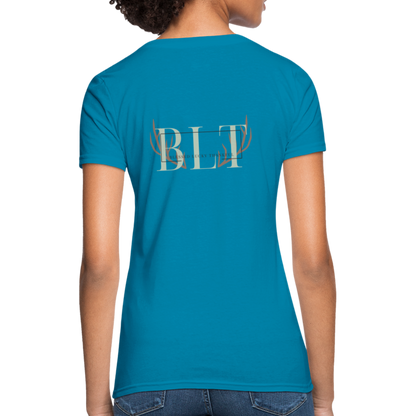 BLT 'Antler' Women's T-Shirt - turquoise