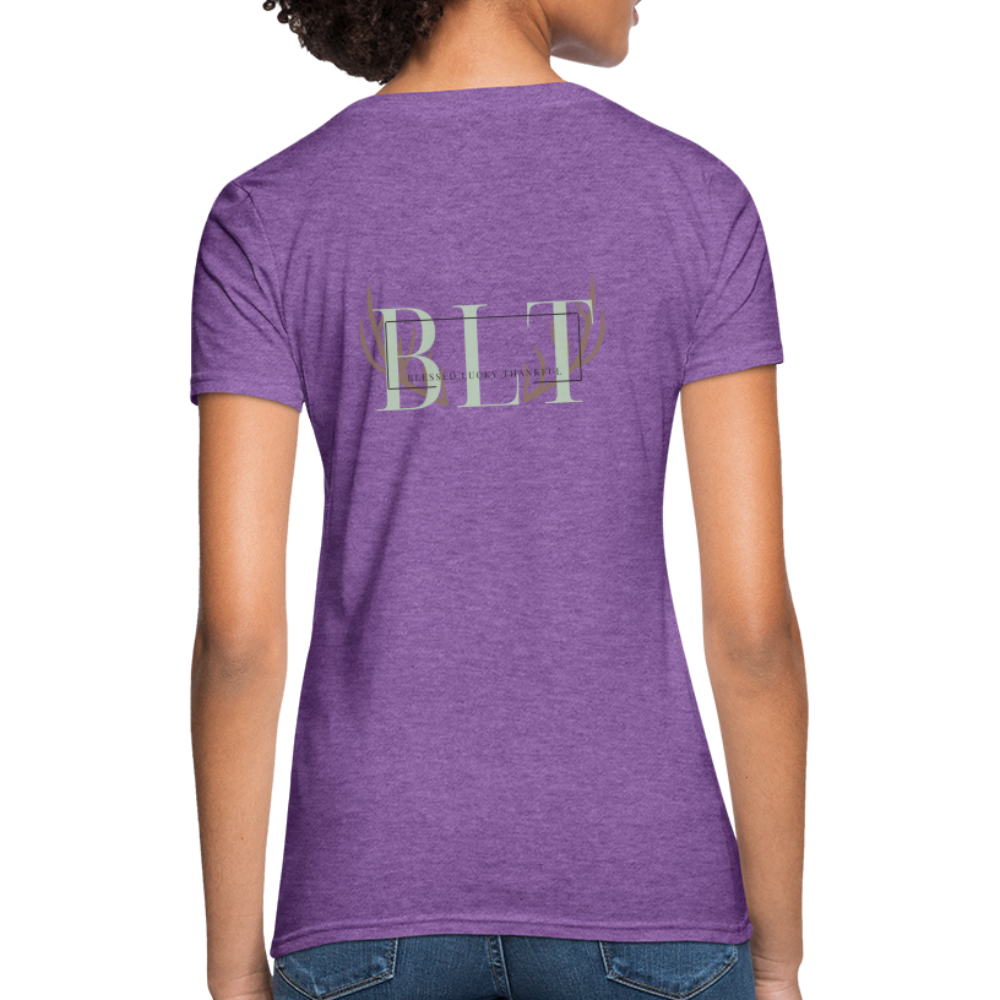 BLT 'Antler' Women's T-Shirt - purple heather