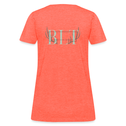 BLT 'Antler' Women's T-Shirt - heather coral