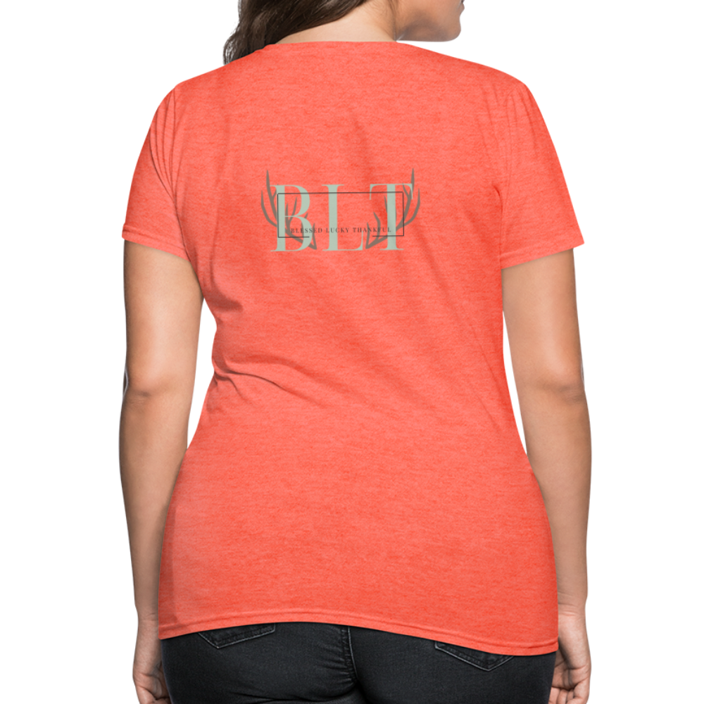 BLT 'Antler' Women's T-Shirt - heather coral