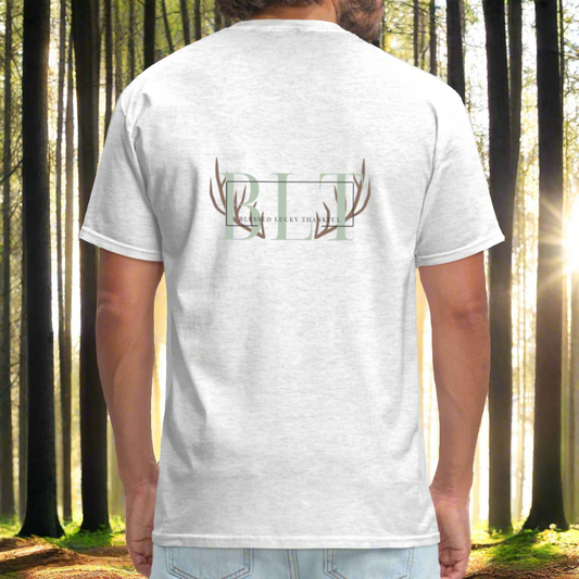 BLT Logo 'Antlers' Work Classic T-Shirt - Unisex - light heather gray