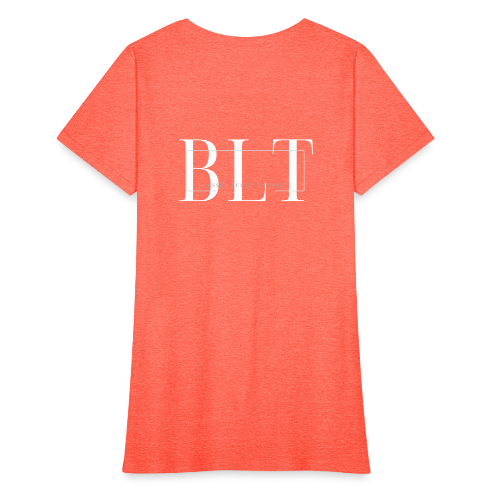 BLT Logo Women's T-Shirt - heather coral