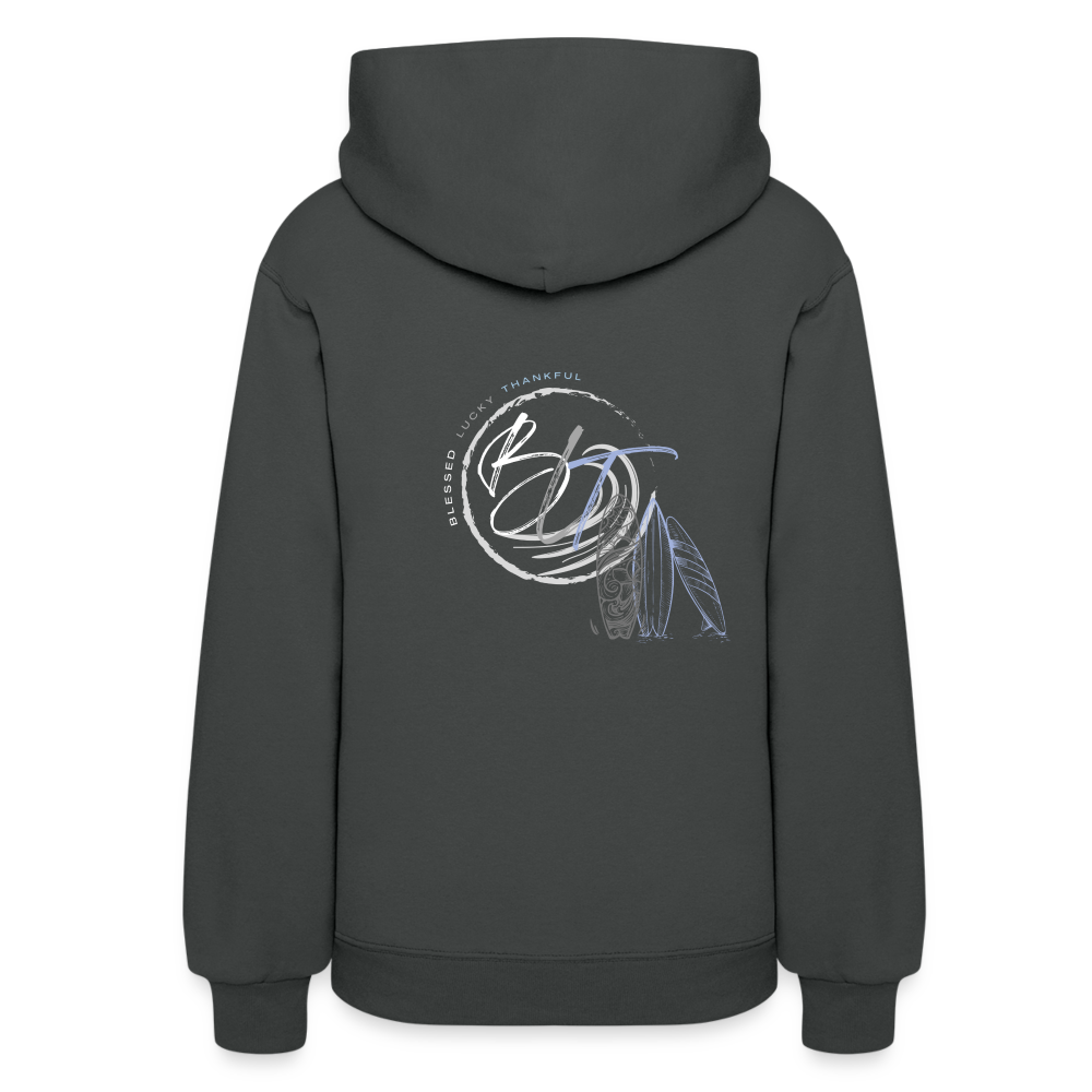 BLT 'Catch a Wave' Women's Hoodie - asphalt