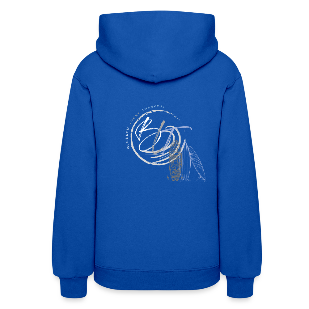 BLT 'Catch a Wave' Women's Hoodie - royal blue