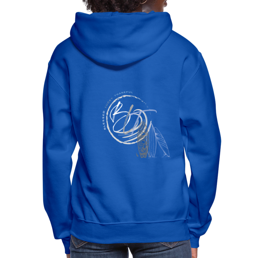 BLT 'Catch a Wave' Women's Hoodie - royal blue