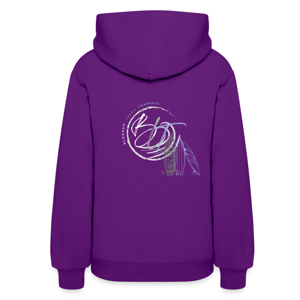 BLT 'Catch a Wave' Women's Hoodie - purple