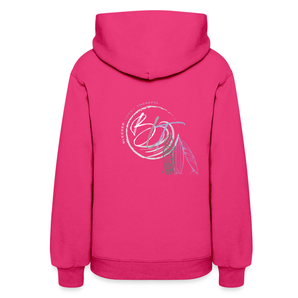 BLT 'Catch a Wave' Women's Hoodie - fuchsia