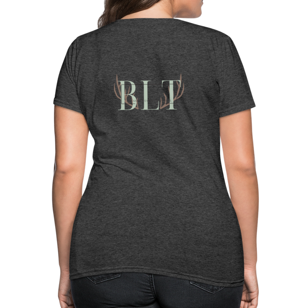 BLT 'Antler' Women's T-Shirt - heather black