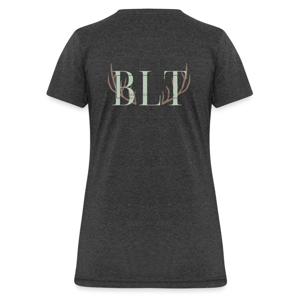 BLT 'Antler' Women's T-Shirt - heather black