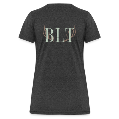 BLT 'Antler' Women's T-Shirt - heather black