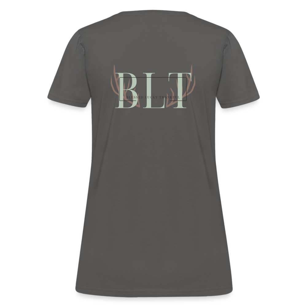 BLT 'Antler' Women's T-Shirt - charcoal