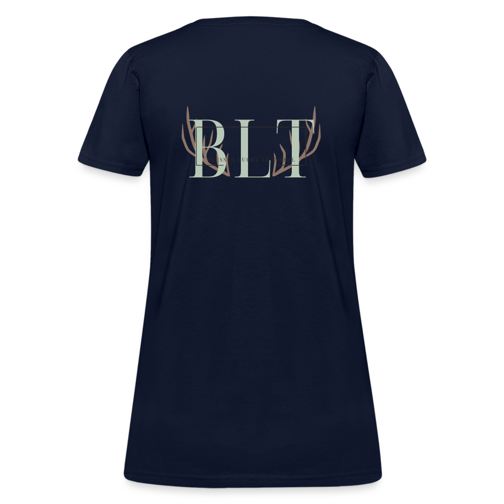 BLT 'Antler' Women's T-Shirt - navy