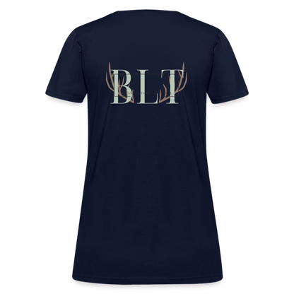 BLT 'Antler' Women's T-Shirt - navy