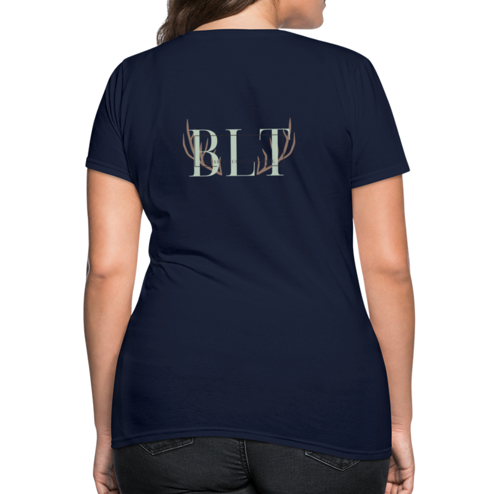 BLT 'Antler' Women's T-Shirt - navy