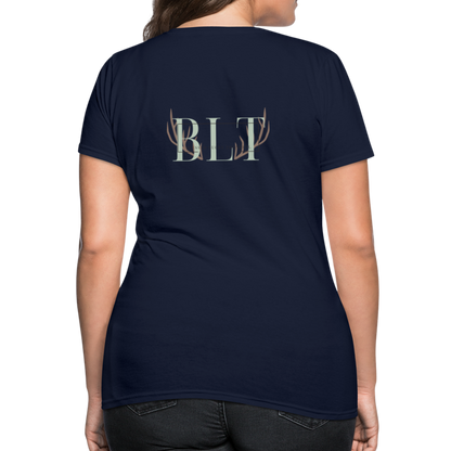 BLT 'Antler' Women's T-Shirt - navy