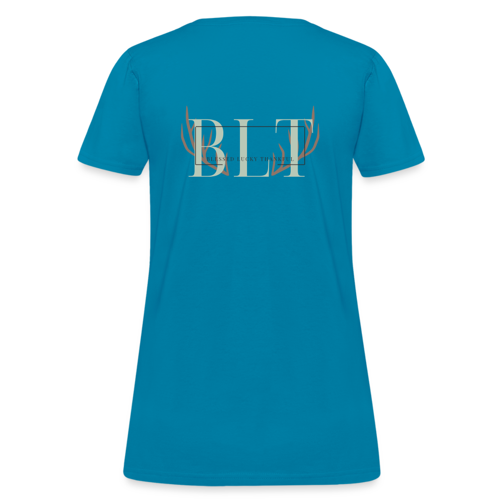 BLT 'Antler' Women's T-Shirt - turquoise