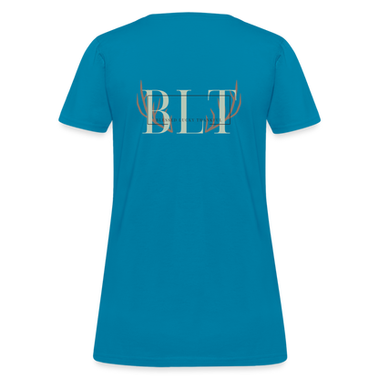 BLT 'Antler' Women's T-Shirt - turquoise