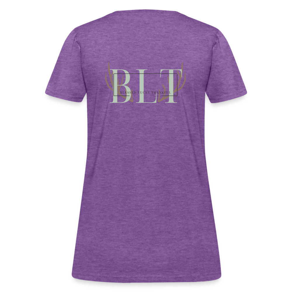 BLT 'Antler' Women's T-Shirt - purple heather