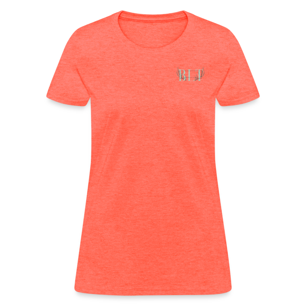 BLT 'Antler' Women's T-Shirt - heather coral