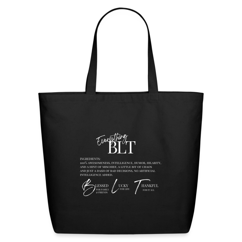 BLT Eco-Friendly Cotton Tote - black