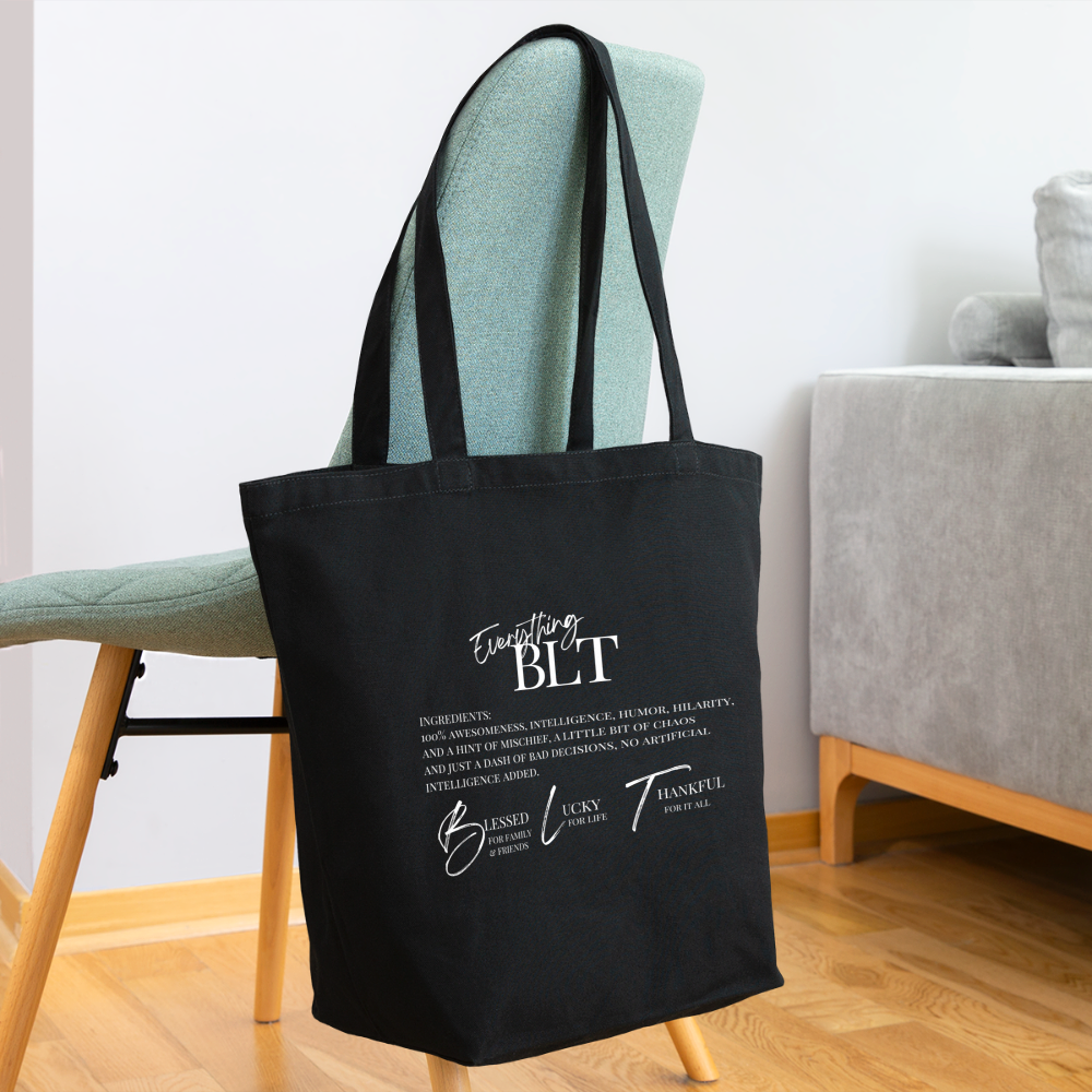 BLT Eco-Friendly Cotton Tote - black