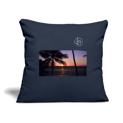 Throw Pillow Cover 18” x 18” - navy