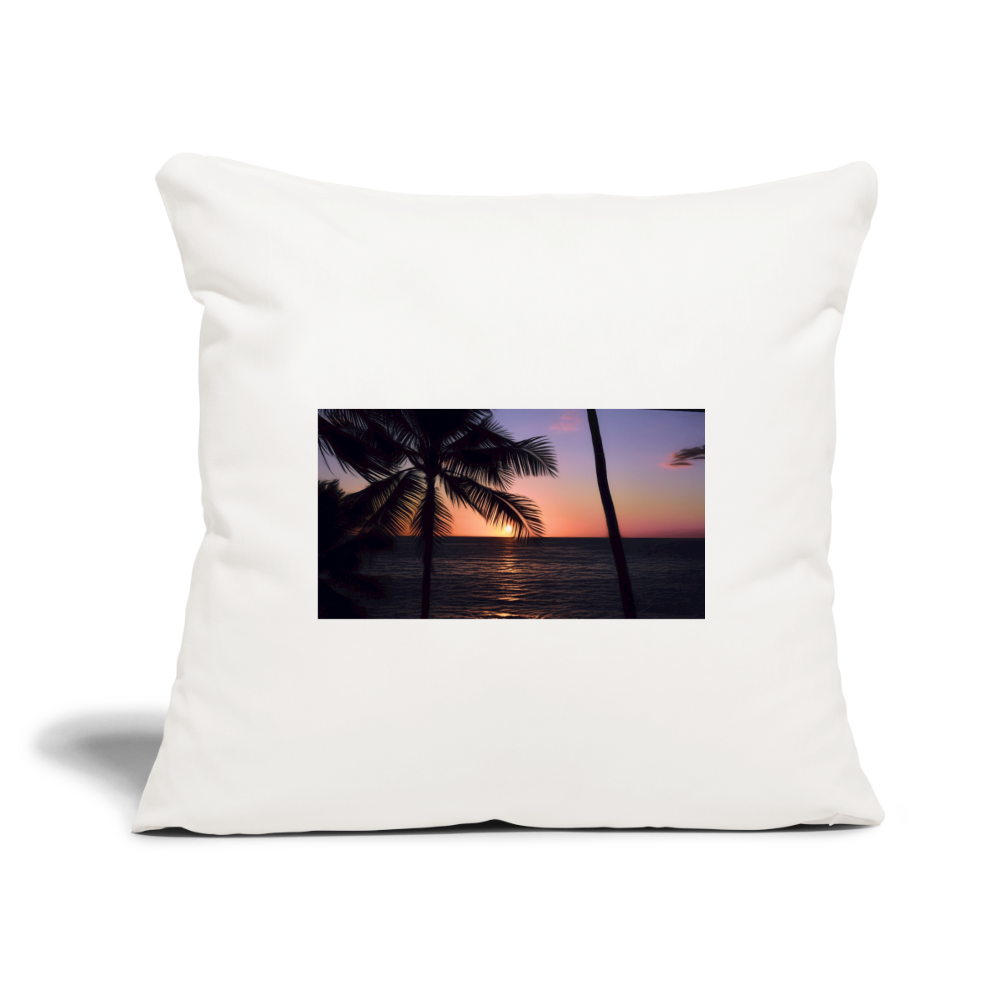 Throw Pillow Cover 18” x 18” - natural white