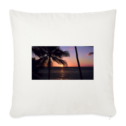 Throw Pillow Cover 18” x 18” - natural white