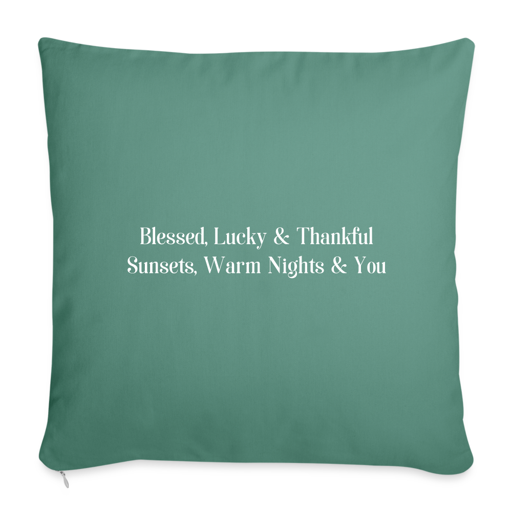 Throw Pillow Cover 18” x 18” - cypress green