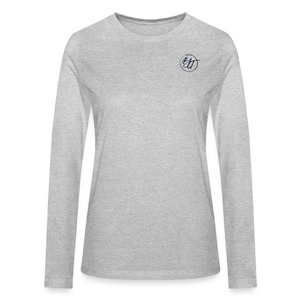 BLT Catch a Wave Women's Long Sleeve T-Shirt - heather gray