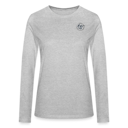 BLT Catch a Wave Women's Long Sleeve T-Shirt - heather gray