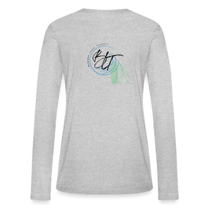 BLT Catch a Wave Women's Long Sleeve T-Shirt - heather gray