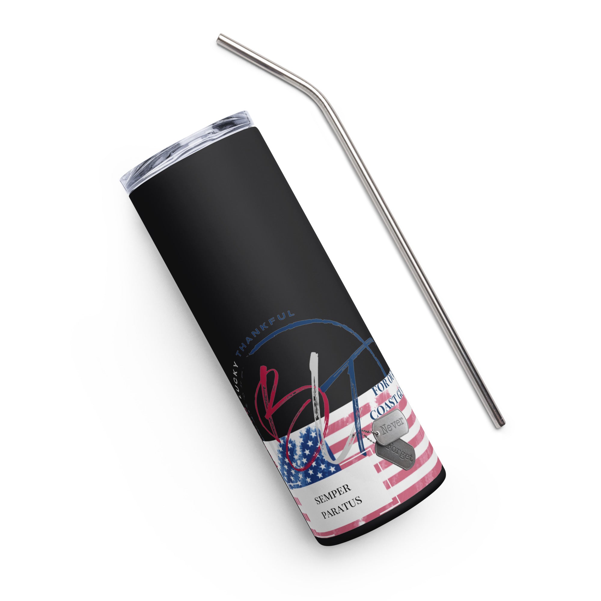 Honor Our Coast Guard Stainless Steel Tumbler
